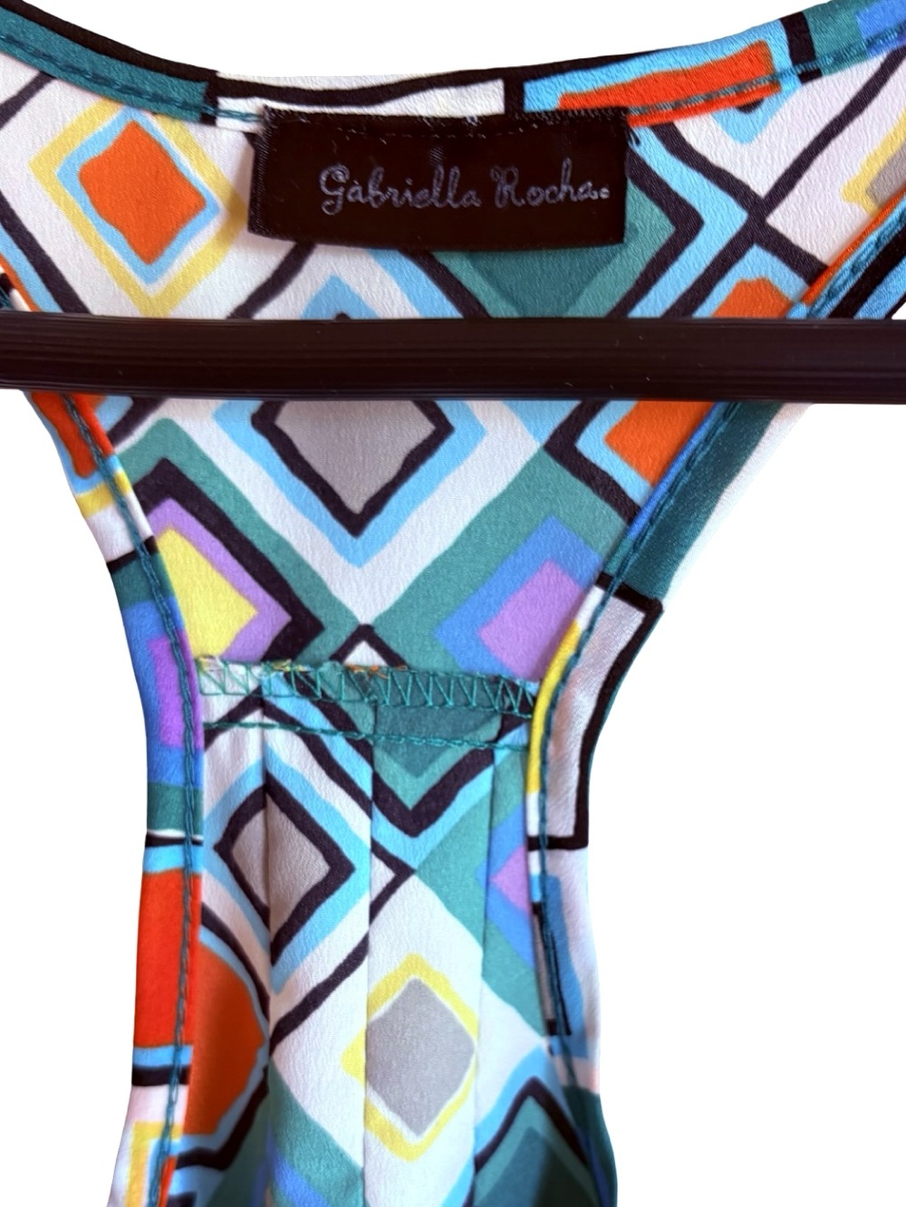 Gabriella Rocha Geometric Print Tank Top Small Pocket - Picture 2 of 16